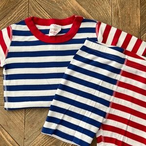 Hanna Anderson short sleeve with shorts pj set. Excellent condition!